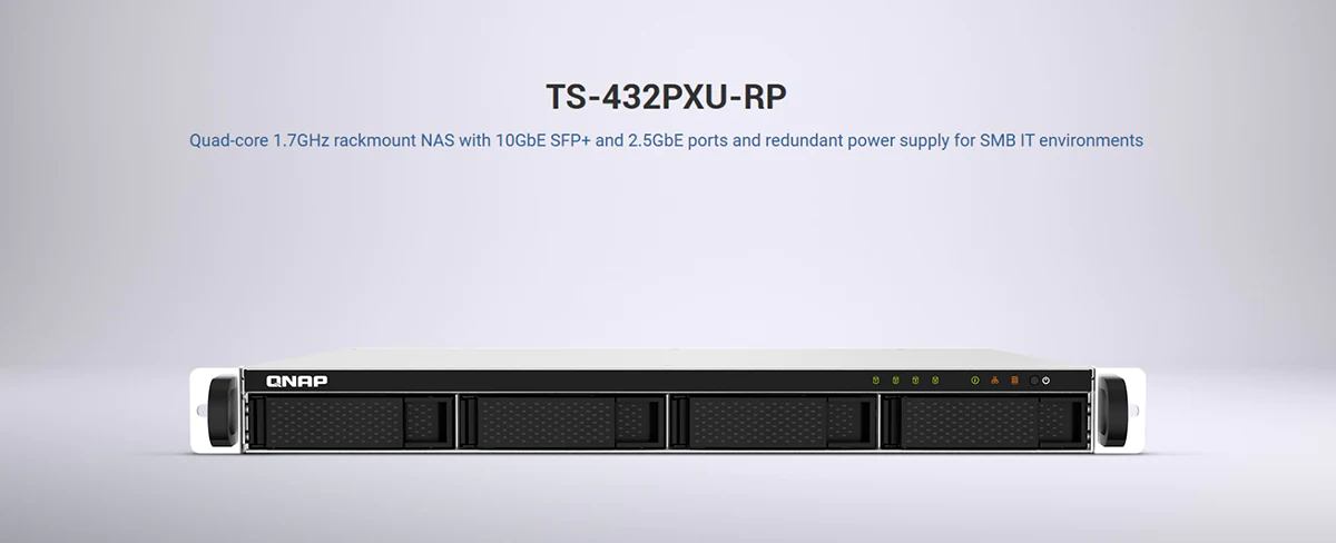 QNAP TS-432PXU-RP-2G Quad-core 1.7GHz Rackmount NAS Storage